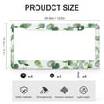 thumbnail image 3 of License Plate Cover Watercolor Eucalyptus Leaves License Plate Cover Front Plates Frames Car Tag Frame 2 Pieces Spring Watercolor Eucalyptus Floral Aluminum Metal License Plate Frame Gift for Dad, 3 of 6