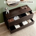 thumbnail image 5 of Dresser for Bedroom with 8 Drawers, 48" Wide Wood Dressers & Chests of Drawers Slides Pre-Installed, Wooden Dresser TV Stand, Modern Closet Clothes Storage Organizer for Bedroom, Natural Oak, 5 of 7