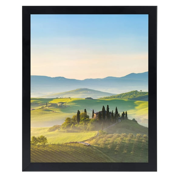 HUKONHEP 17x24 Black Picture Frames, Photos Frame with Plexiglass, Wall Gallery Photo Frames, Horizontal and Vertical for Wall Mounting, Home Office Decoration