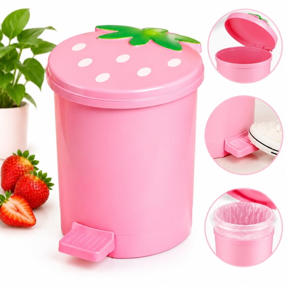 Desktop Trash Can, Cartoon Waste Bin for Bedroom, Car and Office