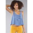 thumbnail image 1 of Vans Skelty Cat Flared Tank Top para mujer, azul, XS Vans Camiseta sin mangas, 1 of 1