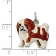 thumbnail image 2 of Primal Silver Sterling Silver Enameled Coton De Tulear Charm, 2 of 4
