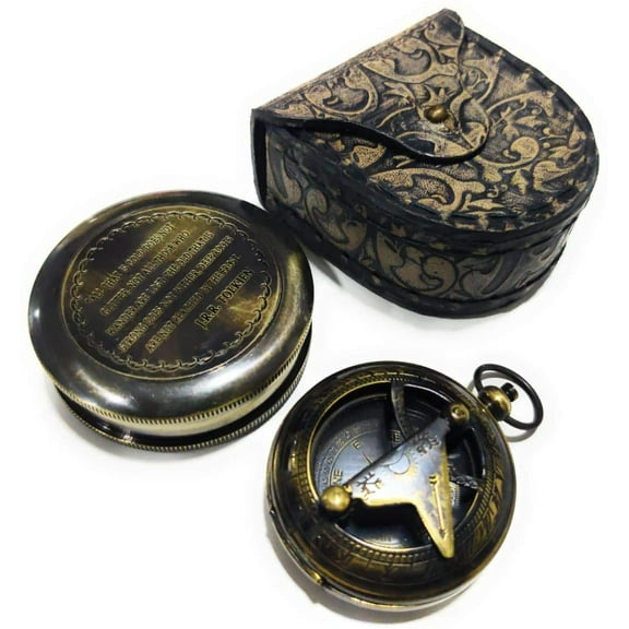 NauticalMart Engraved Compass Personalized Antique Compass Gift for Graduation, Anniversary, Baptism, Retirement, or Christmas - Vintage Style Working Compass