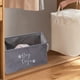 thumbnail image 5 of Cesta de tela plegable para almacenamiento, organizador de tela gris y rosa con asas | Material suave y duradero | Cesto multiusos para ropa, juguetes y ropa | Contenedor de almacenamiento para, 5 of 6