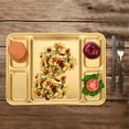 thumbnail image 2 of Miangastore 1 Pce Assiette en Acier Inoxydable Assiette Compartimentée pour la Maison Assiette à Fruits Assiette de Déjeuner, 2 of 8