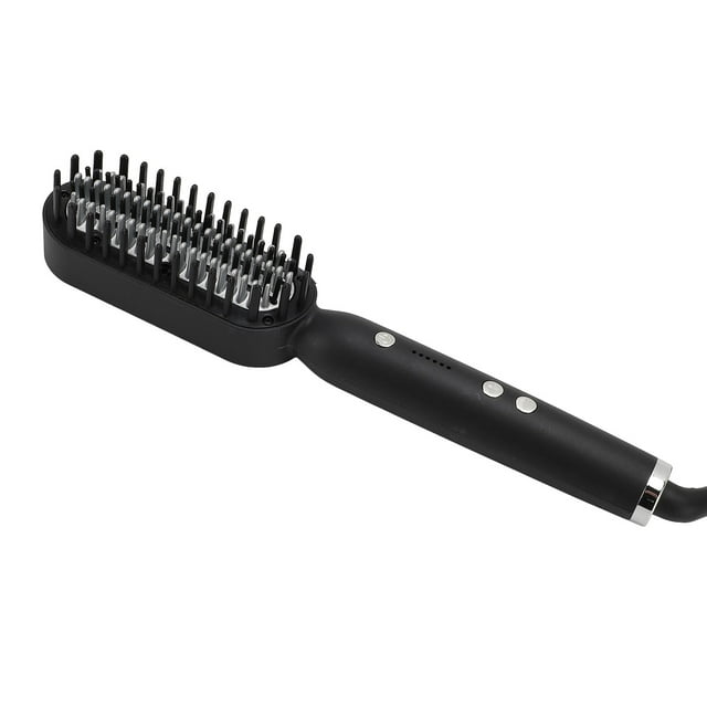 Fast Heating Hair Straightener Brush, Negative Ions for Different Hair Types, Hair Straightening Comb, Designed for Various Hair Textures