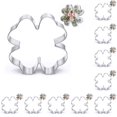 thumbnail image 1 of sweethay Biscuit Mold Leaf Shape Crafts Non-stick Cake Celebration Decorating Tools Kitchen Steel Mould Embossed Stainless Dessert Plata 10Conjunto, 1 of 4