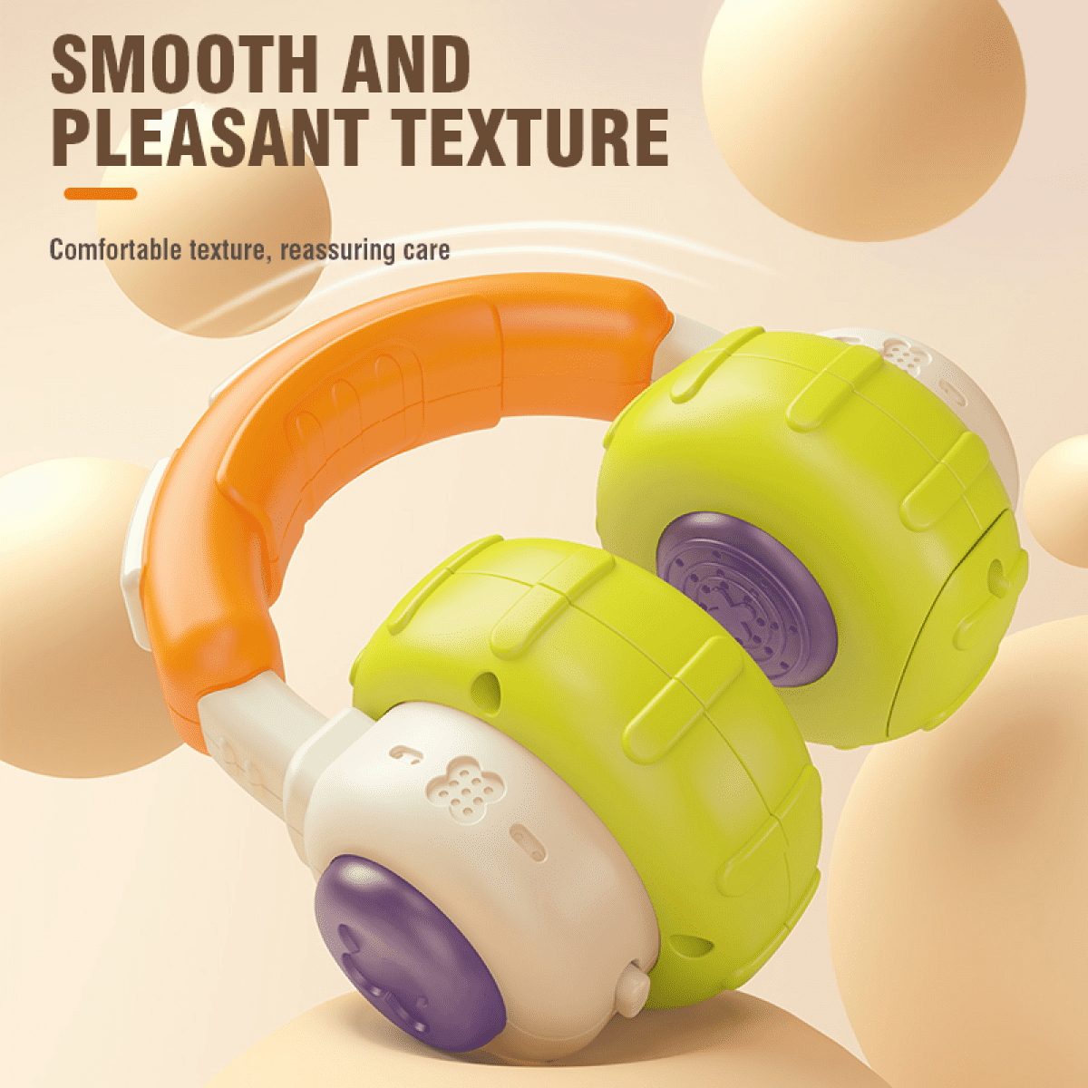 Baby Musical Toy Headphone Toys with Lights, Baby Sensory Development Musical Instruments for Toddlers Ages 1-3