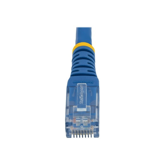 StarTech.com 100ft CAT6 Ethernet Cable, 10 Gigabit Molded RJ45 650MHz 100W PoE Patch Cord, CAT 6 10GbE UTP Network Cable with Strain Relief, Blue, Fluke Tested/Wiring is UL Certified/TIA - Category 6 - 24AWG (C6PATCH100BL) - Patch cable - RJ-45 (M) to RJ-45 (M) - 100 ft - CAT 6 - molded - blue - for P/N: AP150WN1X1OD, AP300WN2X2W, IES61002POE, POEINJ1G, POEINJ1GW, R300WN22GA, SV565HDIP