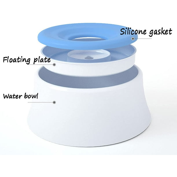 Pet Drinking Bowl Splash Proof Slow Drinking Water Bowl Pet Slow