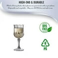 thumbnail image 7 of Smarty 8 oz. Crystal Cut Plastic Wine Glasses 48ct, 7 of 7