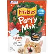 Friskies Cat Treats, Party Mix Original Crunch Holiday, 6 oz. Pouch