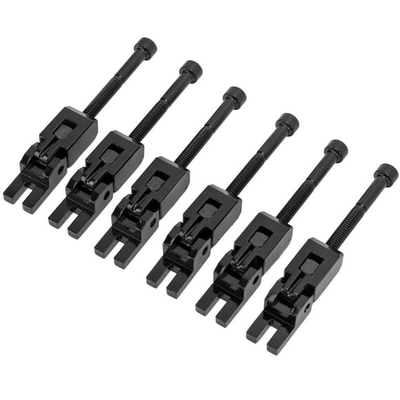 Sillines para puente de guitarra eléctrica, 6 piezas, trémolo para guitarra eléctrica, sillín para puente de trémolo, sillín para puente, kit de tornillos, claridad notable