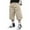 Khaki, variant on HNMKIU Boys Casual Stretch Cargo Shorts for Youth Outdoor Adventure and Everyday Play Comfort Khaki,6-7 Years