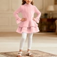 thumbnail image 2 of Zanarzt Toddler Girl Long Sleeve Dress Toddler Girls Sweater Dresses Long Sleeve Tutu Sweaters Dress Pink,8-9 Years, 2 of 9