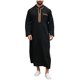 thumbnail image 2 of Ceisia Men's Hooded Traditional Robe with Gold Embroidery | Knee-Length Spring/Summer Casual Garment Gift, 2 of 9