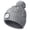 Gray, variant on Unisex LED Beanie with Pom-Pom, USB Rechargeable Twist Knitted Hat with Light, Stocking Cap Stuffers Gifts for Men Women (Beige)
