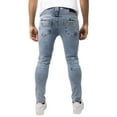 thumbnail image 2 of RAW X Mens Skinny Fit Moto Jeans, Light Blue Wash, 30X30, 2 of 7