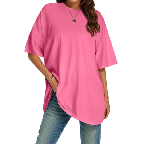 MKLEKYY Playeras Camiseta Básica Ajustada De Cuello Redondo Para Mujer, Camiseta De Verano De Manga Corta, Camiseta Clásica, Camiseta 681 Talla L