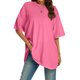 thumbnail image 1 of MKLEKYY Playeras Camiseta Básica Ajustada De Cuello Redondo Para Mujer, Camiseta De Verano De Manga Corta, Camiseta Clásica, Camiseta 681 Talla L, 1 of 3
