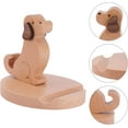 thumbnail image 4 of Support de Téléphone en Bois, Chien Mignon, 4 of 5