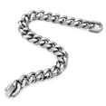 thumbnail image 4 of New Width 8MM/10MM 316L Stainless Steel Cuban Chain Bracelet Fashion Men's Accessories Birthday/Christmas Gift 18/20/22CM GC, 4 of 6