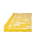 thumbnail image 3 of Unique Loom Outdoor Trellis Collection Area Rug - Tiles (9' x 12' Rectangle Yellow/Ivory), 3 of 9