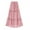 Pink, variant on Michellecmm Women's Long Tiered Ruffled Skirt Casual Shirred Frill Trim Elastic Waist Drawstring A-Line Skirt for Summer