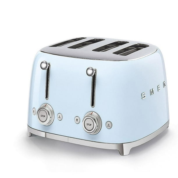 Tostador Smeg Rebanadas Interfaz Multifunción Color Azul Pastel