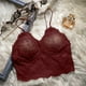 thumbnail image 3 of Sujetadores de encaje sexy para mujer Una variedad de formas de usar ropa interior sin espalda con elástico grande con almohadilla en el pecho Fridja nalpqowj37436, 3 of 4