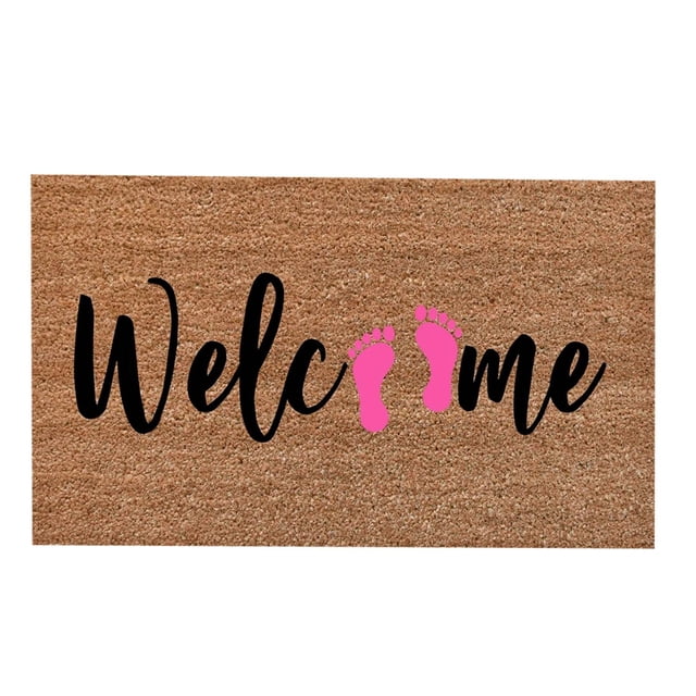 Suummer Door Mat Outside Entrance, Waterproof Outdoor Indoor Hello Welcome Doormat for Outside Entryway Mats Home Front or Back Entrance, Home Entry Floor