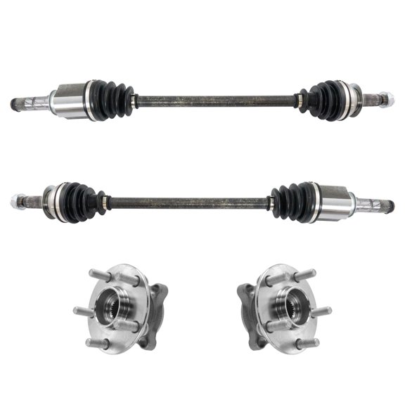 TRQ Front CV Axle Shaft Assembly Wheel Hub Bearing Kit Set 4pc for Forester WRX CSA70797