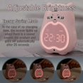 thumbnail image 3 of Kids Alarm Clock, Cute Tiger Wake up Light Sleep Trainer Clock, Tiger Bedroom Decor Alarm pink, 3 of 5