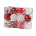thumbnail image 1 of 24 piezas de adornos de bolas de Navidad perfecl Rojo, 1 of 8