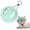 Green, variant on Adjustable Ear Pet Fisherman Sun Hat, Lightweight Breathable Cotton Bucket Hat for Cats Puppies Small Dogs Outdoor Photo Beach Camping(Dark Green,S)