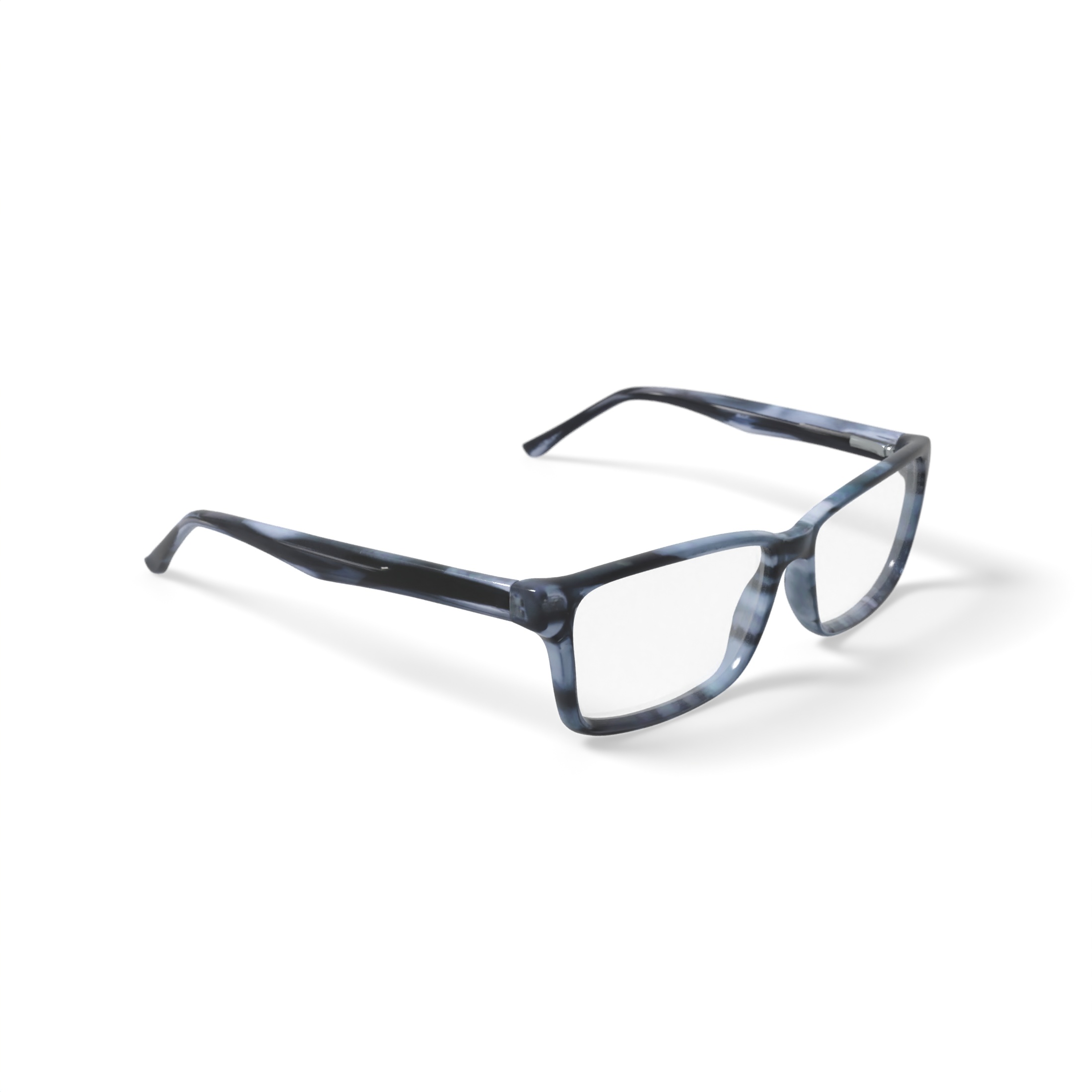 Walmart Men's MOP58 Rectangular Prescription Eyeglasses with Case, Gray Stripe