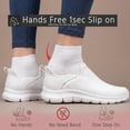 thumbnail image 5 of Rumpra Women’s Hands Free Slip On Walking Sneakers, Lightweight Breathable Non Slip Shoes for Work Travel Gym Casual, 5 of 7