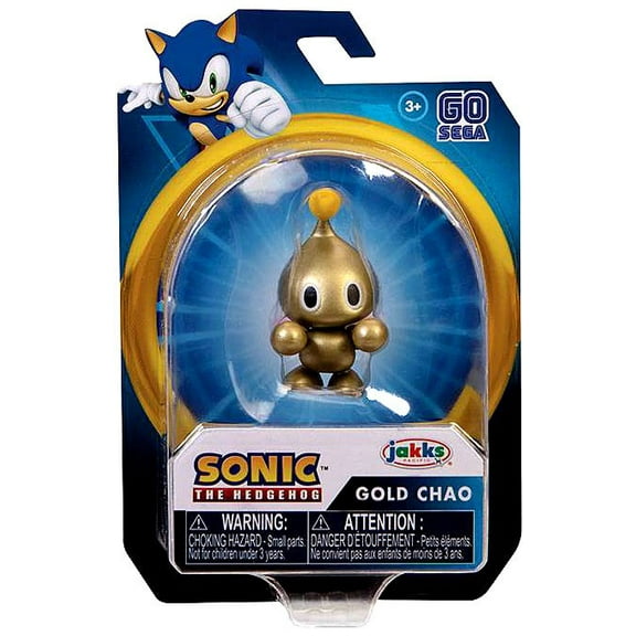 Jakks Pacific Gold Plastic Sonic the Hedgehog Chao Action Figure, 5.50 in, 2.00 in