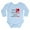 Sky Blue, variant on CafePress - Half Turkish Half American Body Suit - Long Sleeve Cotton Baby Bodysuit