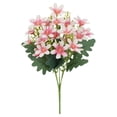 thumbnail image 2 of Artificial Flowers for Outdoors, Plastic Memorial Bouquet Artificial Eucalyptus Flowers, 1 Bundle Cemetery Decor for Memorial Day, Indoor/Outdoor Home Table Centerpieces 1Gift, 2 of 9