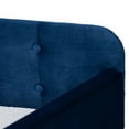 thumbnail image 7 of Baxton Studio Jona Navy Blue Velvet Upholstered Queen Size Daybed with Trundle, 7 of 7