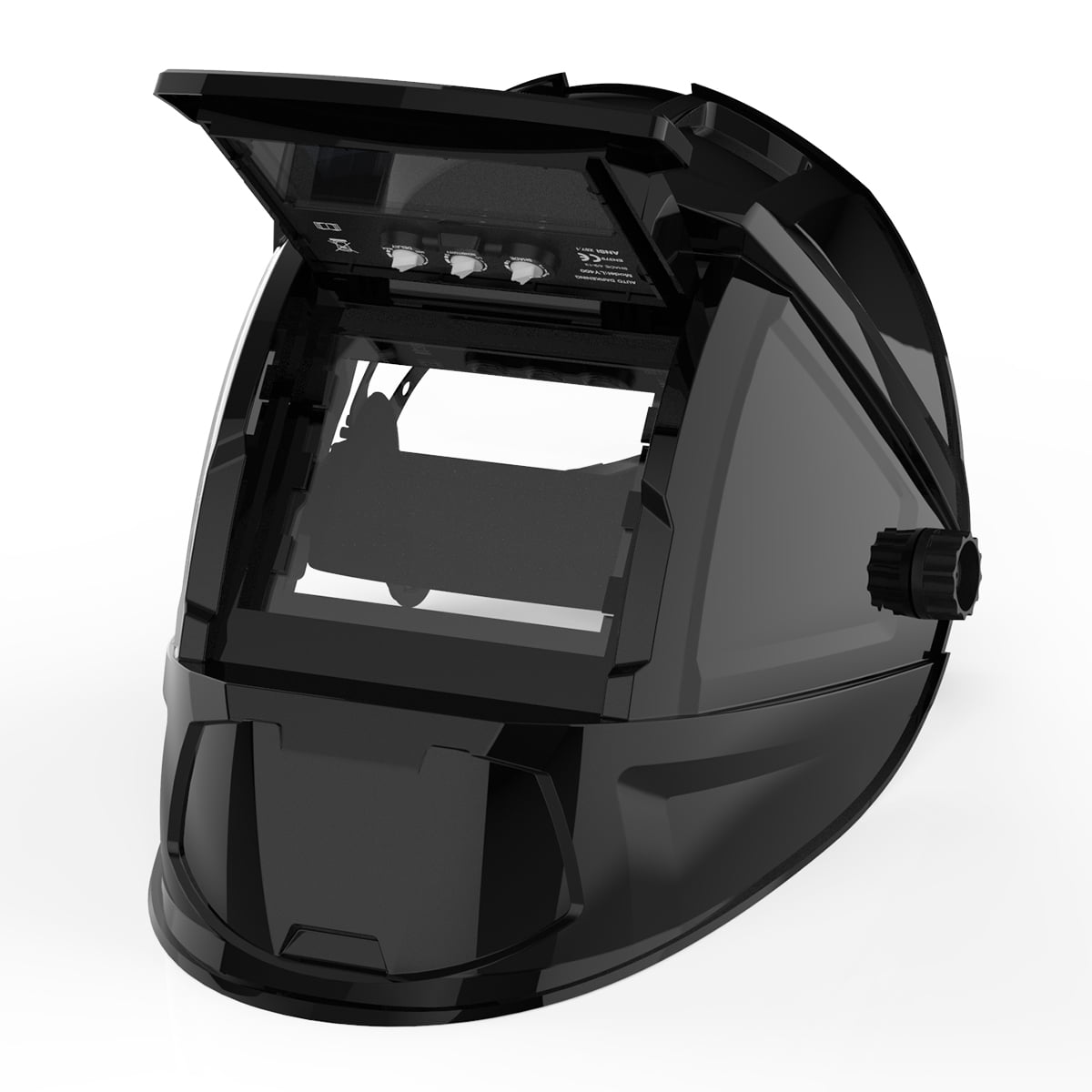 TOOLIOM Flip Up Welding Helmet 3.64*1.67'' Auto Darkening Clamshell Lift Front