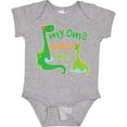 thumbnail image 3 of Inktastic My Oma Loves Me Dinosaur Boys Baby Bodysuit, 3 of 5