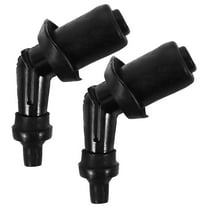IBASETOY 2Pcs Spark Plug Boot Cap For Vehicle Owners Enhances Performance Black