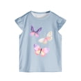 thumbnail image 4 of Sopiago Toddler Girl Summer Clothes 2T 3T 4T 5T Outfits Cotton Sleeveless Tank Tops Shorts Little Girl Clothing Set Light Blue,2-3 Years, 4 of 5