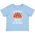 thumbnail image 3 of Inktastic Thanksgiving I'm Thankful Because I'm Gonna Be a Big Brother Boys or Girls Baby T-Shirt, 3 of 5