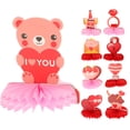 thumbnail image 1 of Miangastore Honeycomb Centerpieces Red Paper 9Pcs 5.9Inch Bottom Diameter, 1 of 8