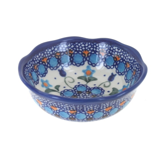Blue Rose Polish Pottery Savannah Small Scallop Bowl