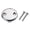 Chrome, variant on Universal Bathtub Overflow Drain Face Plate 2 Hole Tub Overflow Drain Plate Matching Screws(Chrome)