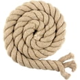 thumbnail image 1 of Yazoeia 3.28 Yards Natural Twisted Cotton Rope, Macrame Cord Natural Cotton Rope, 3 Strand Solid Colors Braided Cotton String for Craft Knitting Thread Wall Hanging and DIY Crafts, 20mm, 1 of 7
